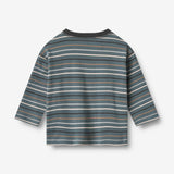 Wheat Main T-Shirt L/S Hans Jersey Tops and T-Shirts 9547 blue multi stripe