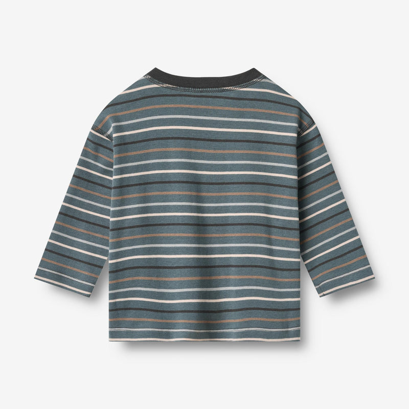 Wheat Main T-Shirt L/S Hans Jersey Tops and T-Shirts 9547 blue multi stripe