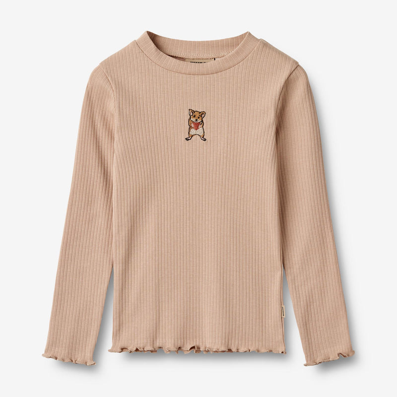 Wheat Main T-Shirt L/S Louann Jersey Tops and T-Shirts 1157 moonlight rose