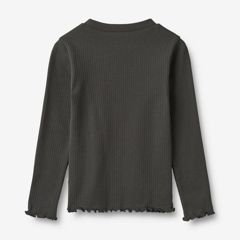 Wheat Main T-Shirt L/S Louann Jersey Tops and T-Shirts 1180 raven