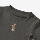 Wheat Main T-Shirt L/S Louann Jersey Tops and T-Shirts 1180 raven