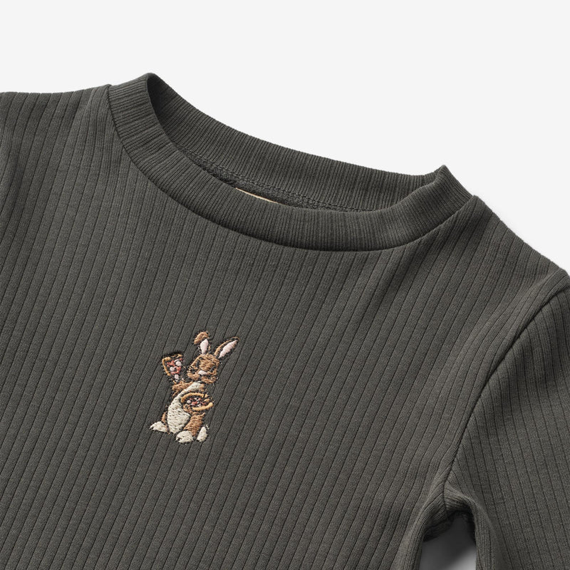 Wheat Main T-Shirt L/S Louann Jersey Tops and T-Shirts 1180 raven