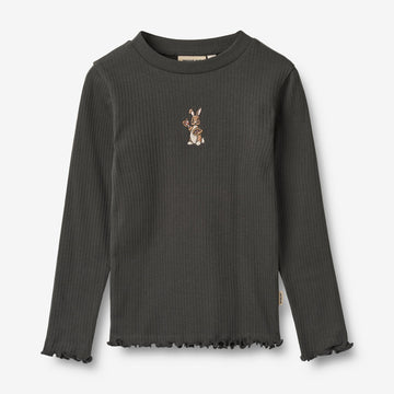 Wheat Main T-Shirt L/S Louann Jersey Tops and T-Shirts 1180 raven