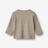 Wheat Main T-Shirt L/S Milo T-Shirt 0072 gravel melange