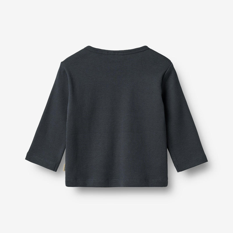 Wheat Main T-Shirt L/S Milo T-Shirt 1432 navy