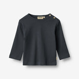 Wheat Main T-Shirt L/S Milo T-Shirt 1432 navy