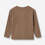 Wheat Main T-Shirt L/S Morris Jersey Tops and T-Shirts 3303 coffee melange