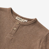 Wheat Main T-Shirt L/S Morris Jersey Tops and T-Shirts 3303 coffee melange