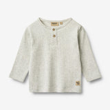 Wheat Main T-Shirt L/S Morris T-Shirt 0224 melange grey