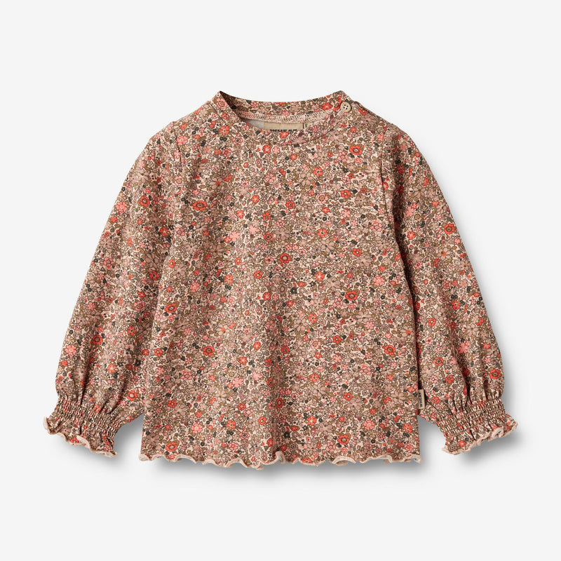 Wheat Main T-Shirt L/S Norma Jersey Tops and T-Shirts 1187 rose flower meadow