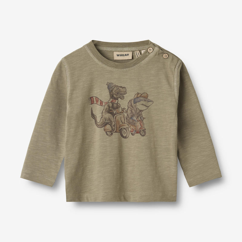 Wheat Main T-Shirt L/S Ole | Baby Jersey Tops and T-Shirts 1137 dry sage