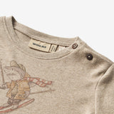 Wheat Main T-Shirt L/S Sebastian Jersey Tops and T-Shirts 0072 gravel melange