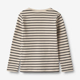 Wheat Main T-Shirt L/S Stig Jersey Tops and T-Shirts 1433 navy stripe