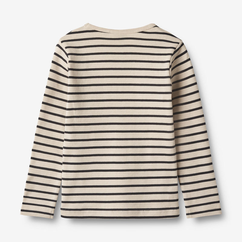 Wheat Main T-Shirt L/S Stig Jersey Tops and T-Shirts 1433 navy stripe