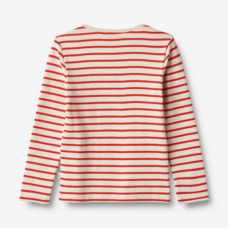 Wheat Main T-Shirt L/S Stig Jersey Tops and T-Shirts 2078 red stripe