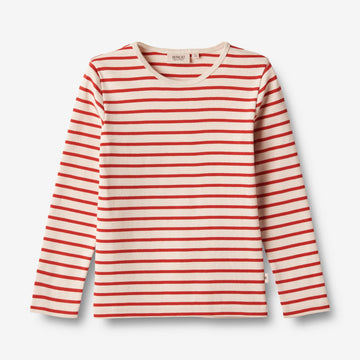 Wheat Main T-Shirt L/S Stig Jersey Tops and T-Shirts 2078 red stripe