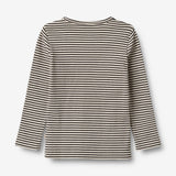 Wheat Main T-Shirt L/S Stig Jersey Tops and T-Shirts 0040 black stripe