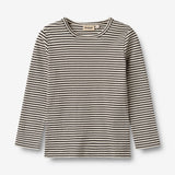 Wheat Main T-Shirt L/S Stig Jersey Tops and T-Shirts 0040 black stripe