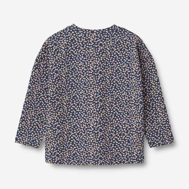 Wheat Main T-Shirt L/S Thilda Jersey Tops and T-Shirts 1481 blue flowers