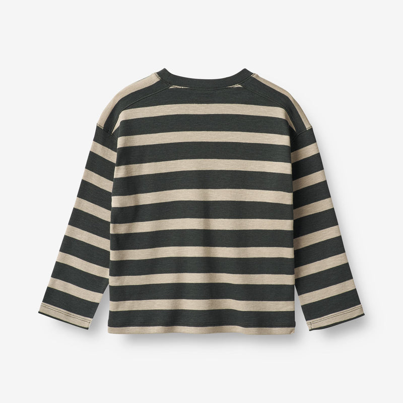 Wheat Main T-Shirt Malthe Jersey Tops and T-Shirts 9209 dark stripe