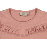 Wheat Main T-Shirt Rib Ruffle SS Jersey Tops and T-Shirts 2024 rosie
