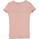 Wheat Main T-Shirt Rib Ruffle SS Jersey Tops and T-Shirts 2270 misty rose