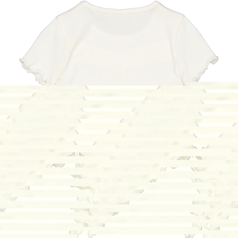 Wheat T-Shirt Rib Ruffle SS Jersey Tops and T-Shirts 3182 ivory 