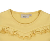 Wheat Main T-Shirt Rib Ruffle SS Jersey Tops and T-Shirts 5083 sahara sun