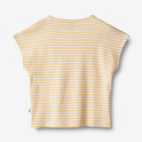 Wheat Main T-Shirt S/S Bette Jersey Tops and T-Shirts 5002 pale apricot stripe