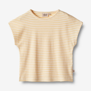 Wheat Main T-Shirt S/S Bette Jersey Tops and T-Shirts 5002 pale apricot stripe