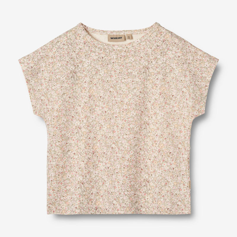 Wheat Main T-Shirt S/S Bette Jersey Tops and T-Shirts 1250 cream flower meadow