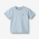 Wheat Main T-Shirt S/S Daniel Jersey Tops and T-Shirts 1049 blue summer