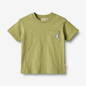 Wheat Main T-Shirt S/S Dines Jersey Tops and T-Shirts 4122 sage