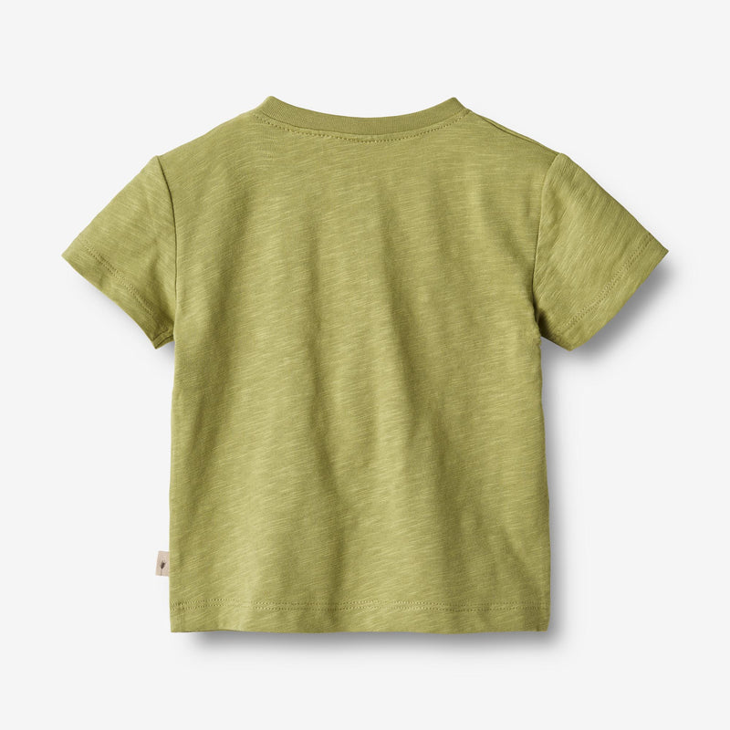 Wheat Main T-Shirt S/S Dines Jersey Tops and T-Shirts 4122 sage