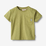 Wheat Main T-Shirt S/S Dines Jersey Tops and T-Shirts 4122 sage
