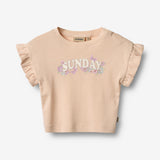Wheat Main T-Shirt S/S Esther Jersey Tops and T-Shirts 9438 rose water