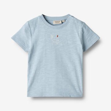 Wheat Main T-Shirt S/S Holger Jersey Tops and T-Shirts 1049 blue summer