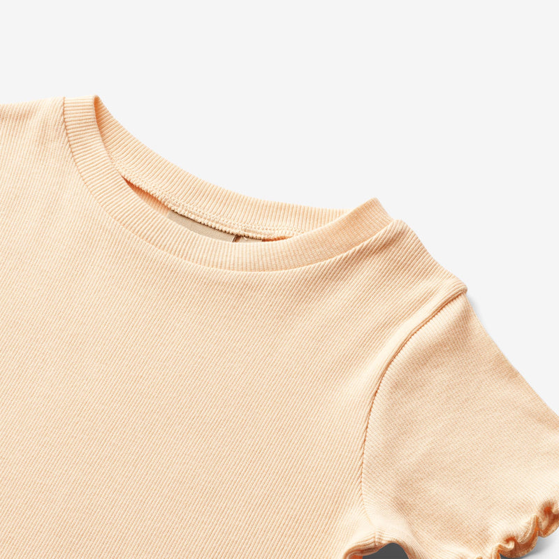 Wheat Main T-Shirt S/S Irene Jersey Tops and T-Shirts 1251 pale peach
