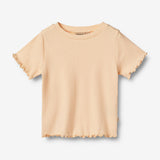 Wheat Main T-Shirt S/S Irene Jersey Tops and T-Shirts 1251 pale peach