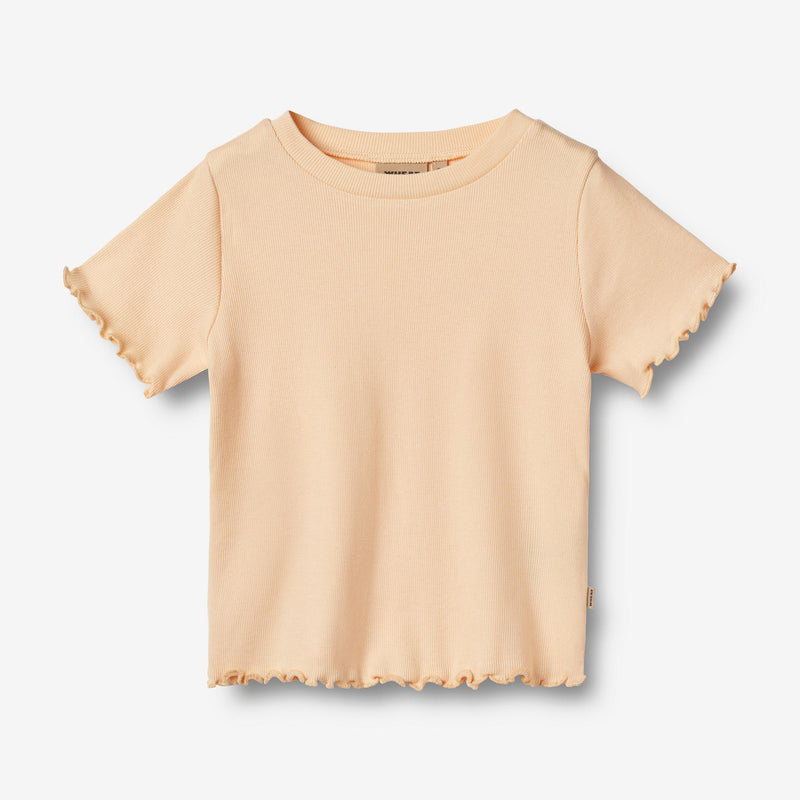 Wheat Main T-Shirt S/S Irene Jersey Tops and T-Shirts 1251 pale peach