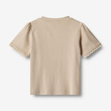Wheat Main T-Shirt S/S Iris Jersey Tops and T-Shirts 3162 feather gray
