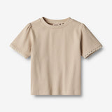 Wheat Main T-Shirt S/S Iris Jersey Tops and T-Shirts 3162 feather gray