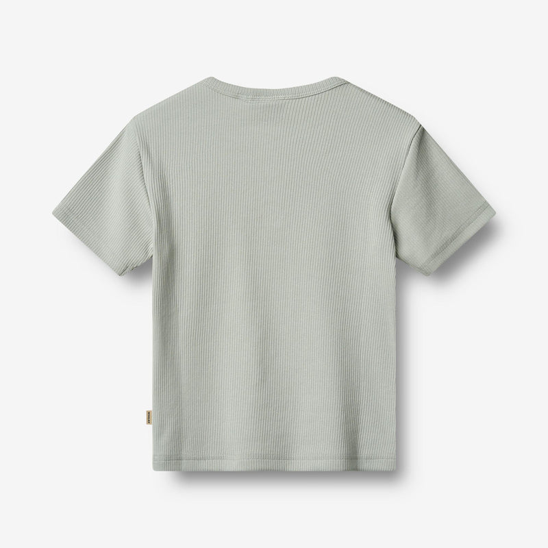 Wheat Main T-Shirt S/S Lumi Jersey Tops and T-Shirts 9436 rainy sky
