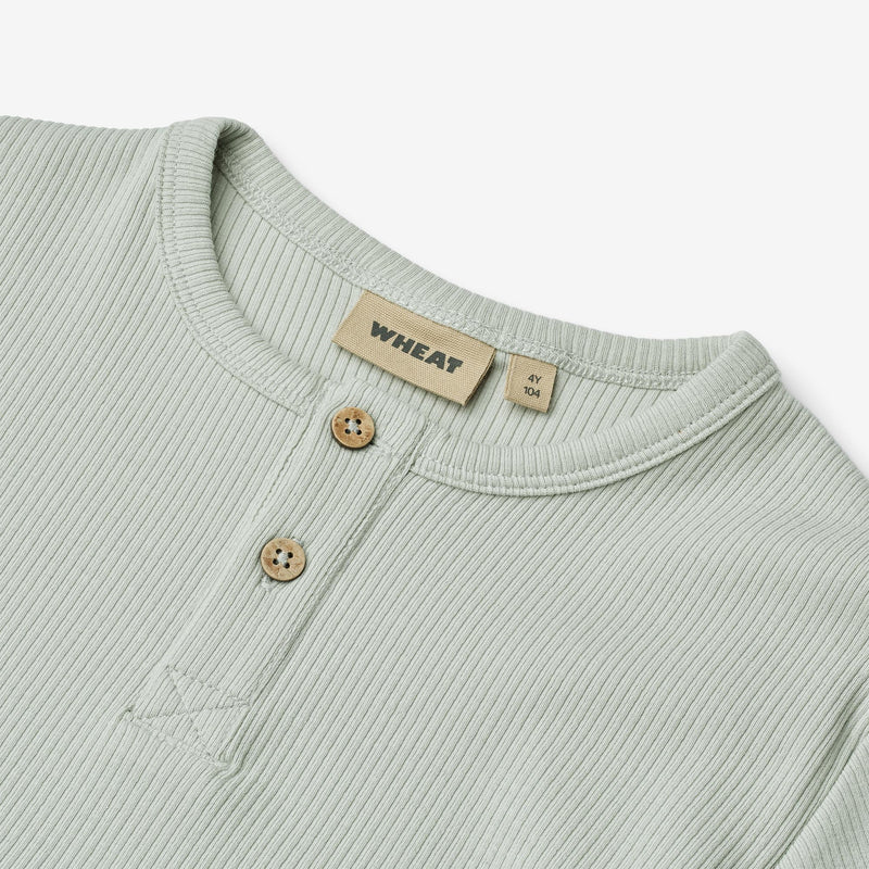 Wheat Main T-Shirt S/S Lumi Jersey Tops and T-Shirts 9436 rainy sky