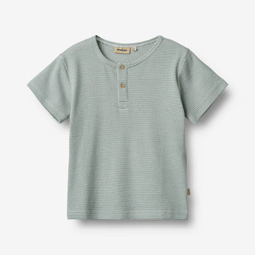 Wheat Main T-Shirt S/S Lumi Jersey Tops and T-Shirts 9442 stormy sea stripe