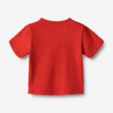 Wheat Main T-Shirt S/S Lumi Jersey Tops and T-Shirts 2072 red
