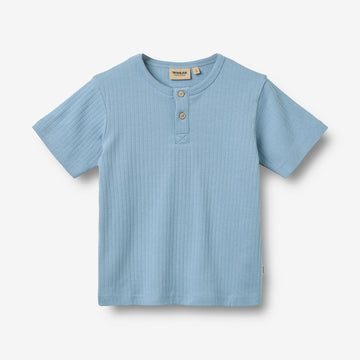 Wheat Main T-Shirt S/S Lumi T-Shirt 1260 faded denim