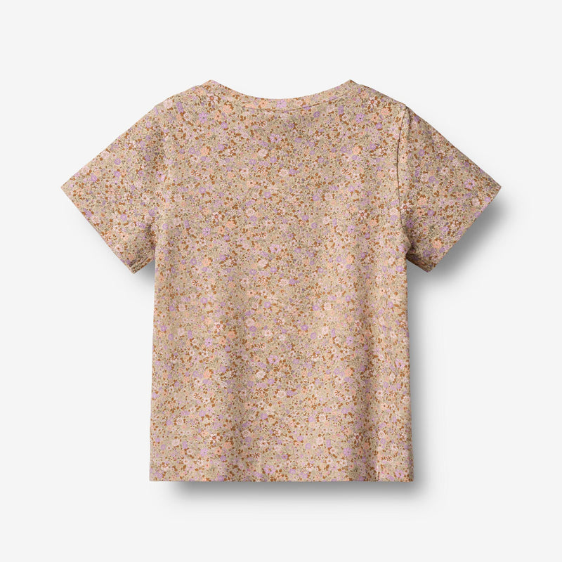 Wheat Main T-Shirt S/S Manna T-Shirt 9409 lilac flower meadow