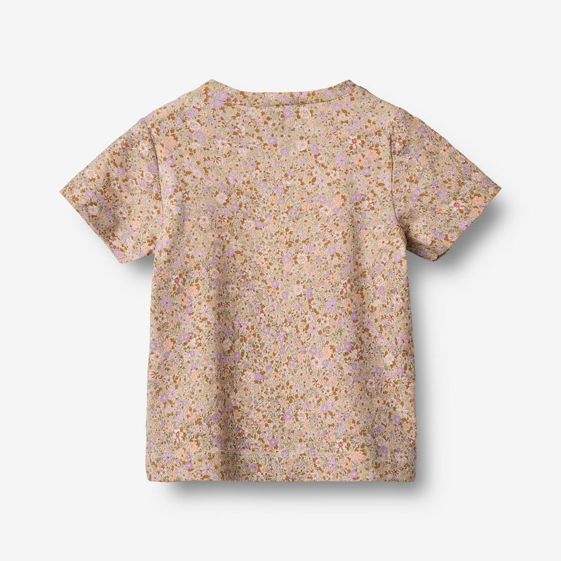 Wheat Main T-Shirt S/S Manna T-Shirt 9409 lilac flower meadow