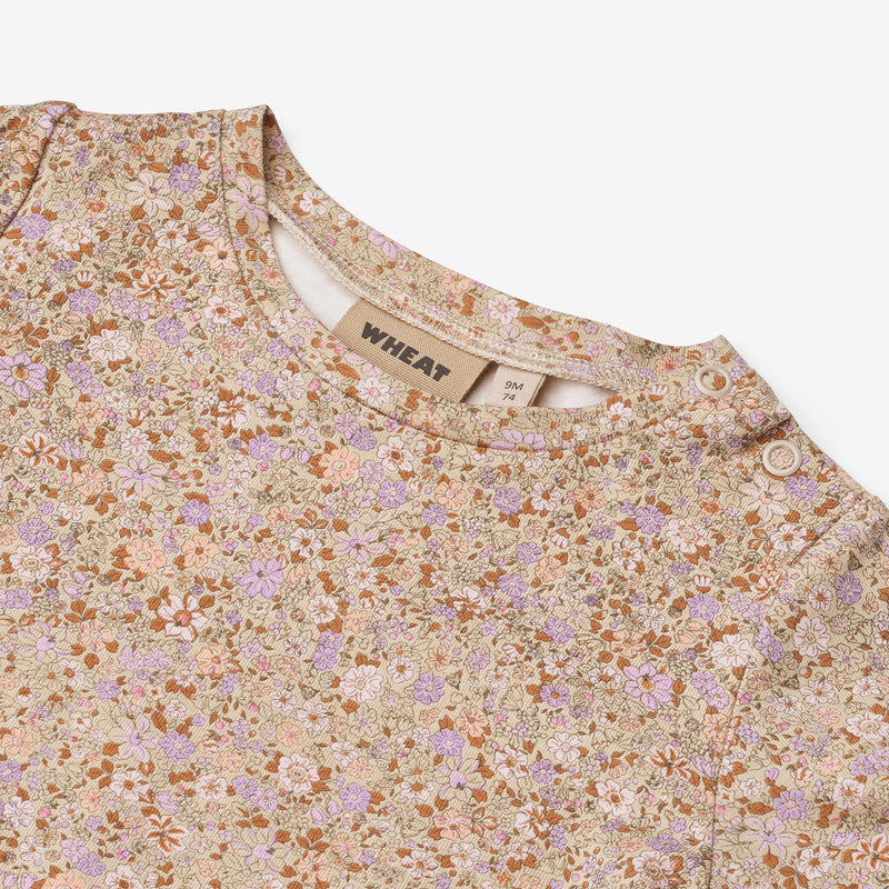 Wheat Main T-Shirt S/S Manna T-Shirt 9409 lilac flower meadow